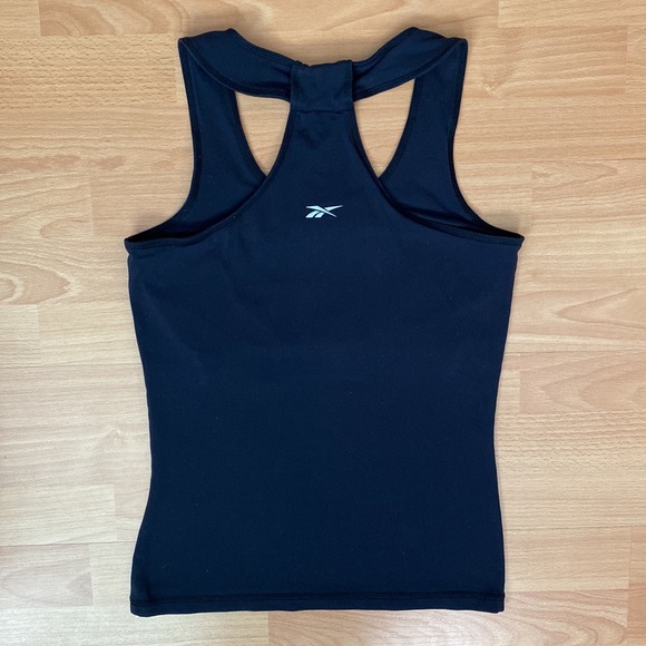 [M] Reebok Activewear Racer Back Tank Top with Built in Bra | Black - Picture 2 of 6